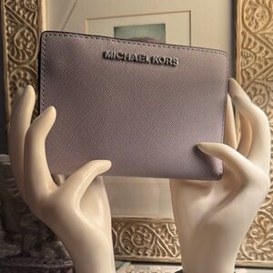 Michael Kors Lilac/Purple Card Holder Wallet